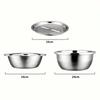 3-in-1 Edelstahl Gemüseschneider Hobel Multifunktionales Sieb zum Waschen und Schneiden von Obst, Gemüse Küchenhelfer