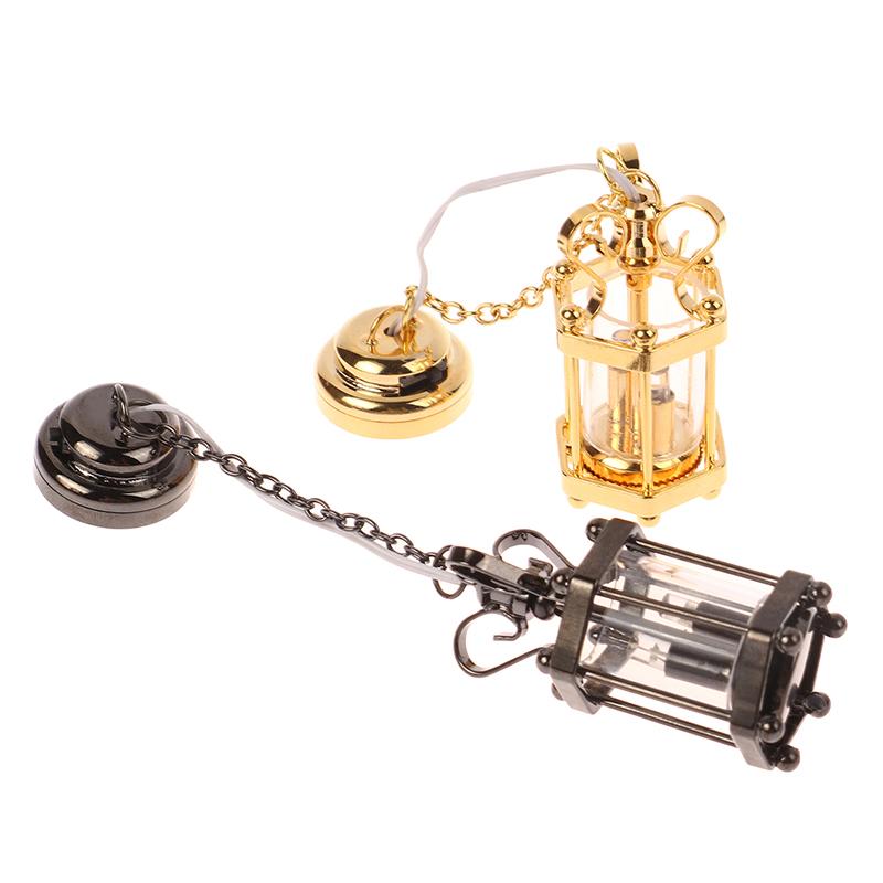 1:12 Dollhouse Miniature Ceiling Lamp Chandelier Led Wall Light Furniture Decor