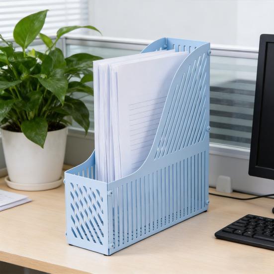 File Holder Note Dispenser Acrylic Iron Easy Access Desk Organizer Office Home Classroom Storage Accessories