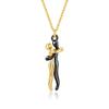 Punk Lovers Hug Necklace Hip Hop Wedding Chain Necklaces Couple Hugging Pendant  Valentine's Day