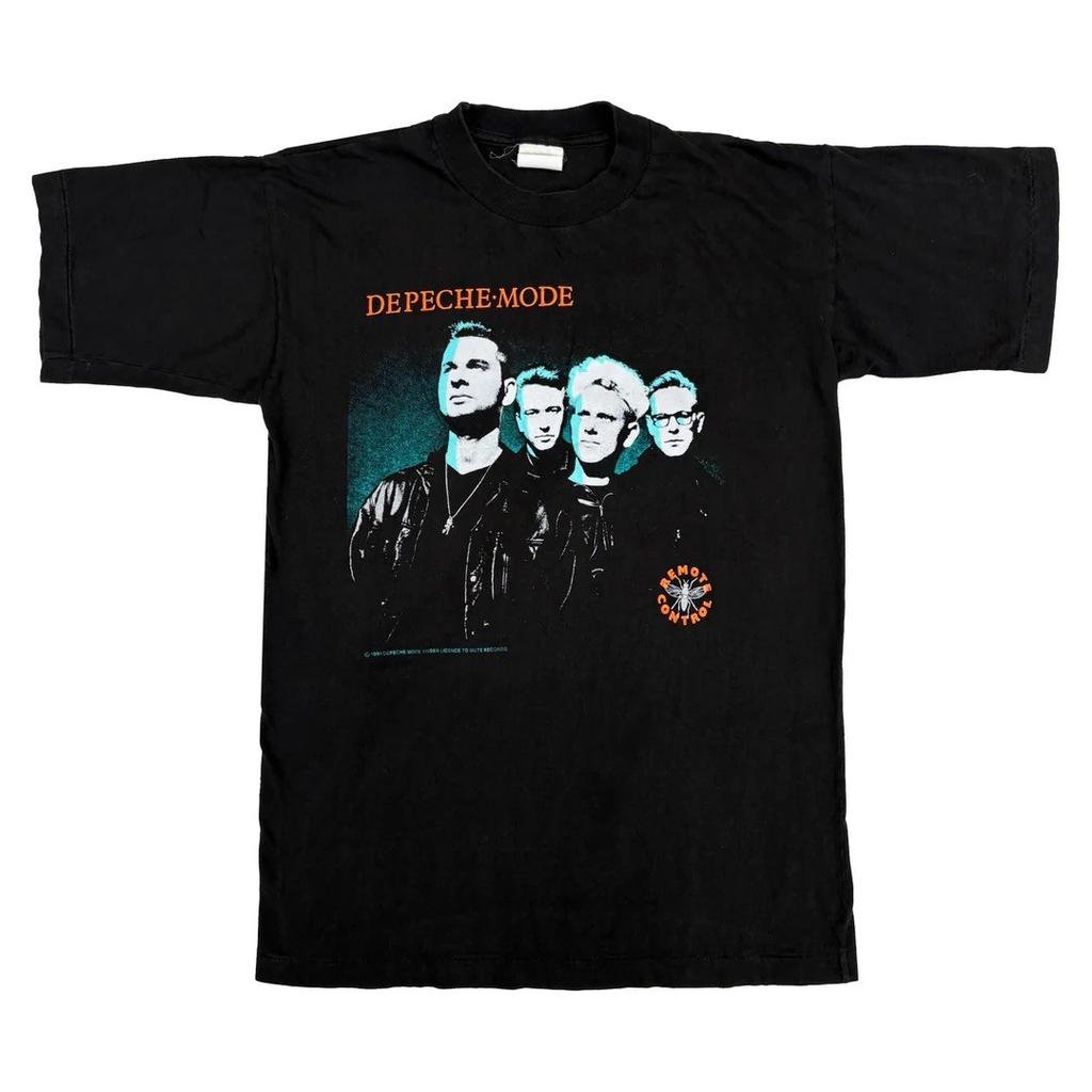 Depeche Mode 1991 91 90s Vintage Remote Control Band Concert Tour Rare T-Shirt