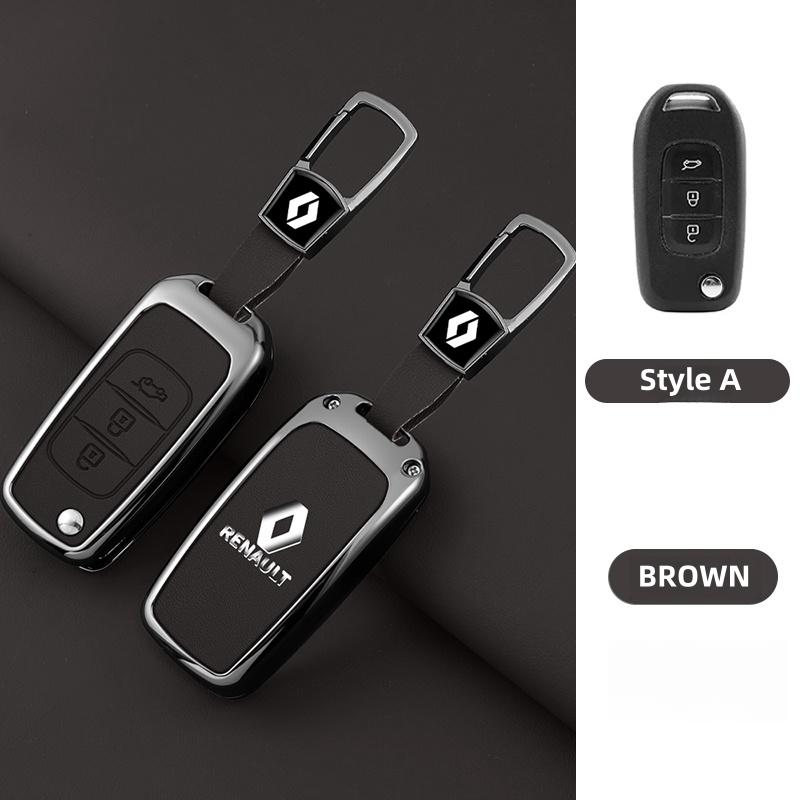 Radkappen für Renault Captur Megane Talisman Espace Clio Zoe Koleos Scenic 4 Arkana Dacia Sandero Card Fashion Metall Auto Schlüsselhülle