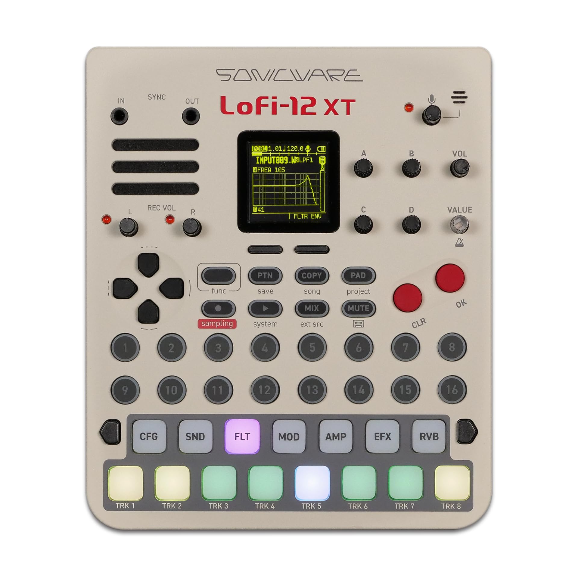 

Sonicware XT Limited Retro Color digitizing sampling 12bit sampler intuitive track Intro Lofi-12 - - [Low-res sampler] 12kHz/24kHz + mode, non-stop