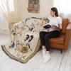 Modern Simple Sofa Blanket For Sofa Nordic Flower And Bird Knitted Throw Blanket For Bed Bedspread Winter Tapestry Drop Ship