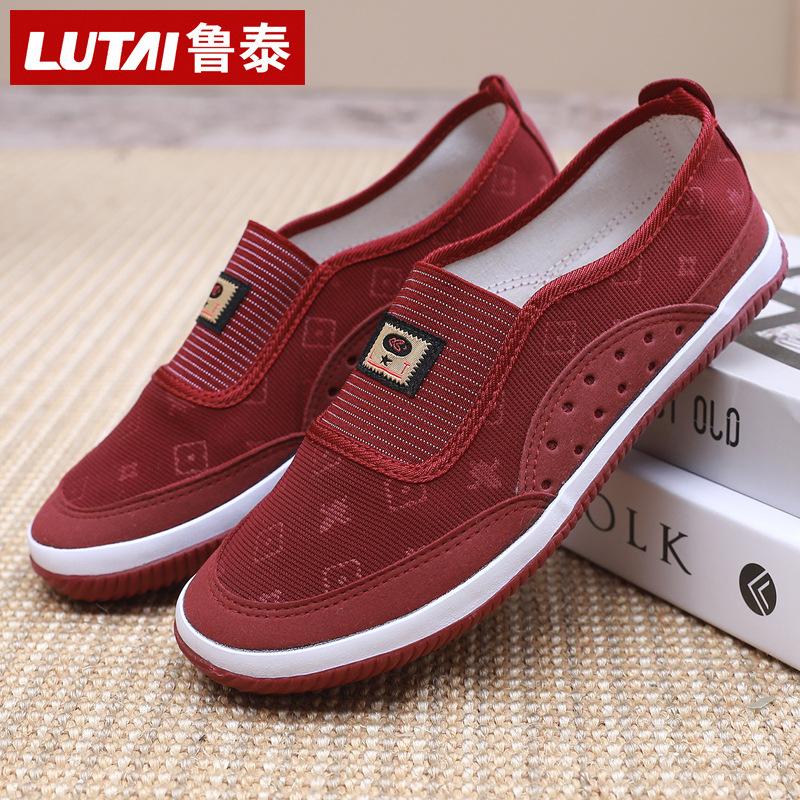 Spring and Autumn work shoes, labor shoes, mother shoes, walking shoes, work shoes, light and breathable, wear-resistant, ultra-light soft cloth shoes