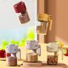 Sealed Glass Spice Bottle Moisture-proof Spice Sorting Bottle 2 In 1 Salt Container  Kitchen