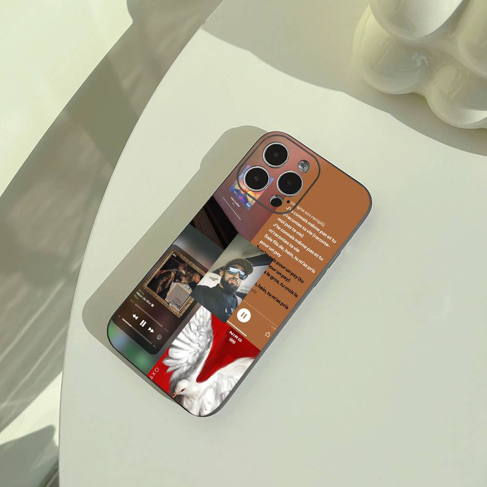 Rapper from Blois-N-Niro Phone Case For iPhone 17,16,15,14,13,12,11 Pro Max,16/15/14Plus,XS Soft Black Cover