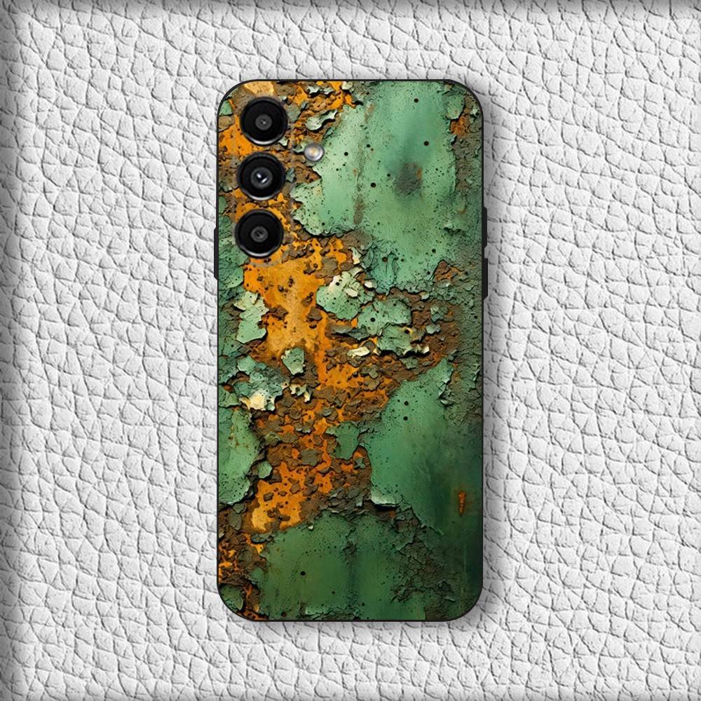 Retro Industrial Rust Phone Case For Samsung Galaxy A20,A21s,A22,A31,A32,A52,A53,A72,73,A80 Soft Black Cover