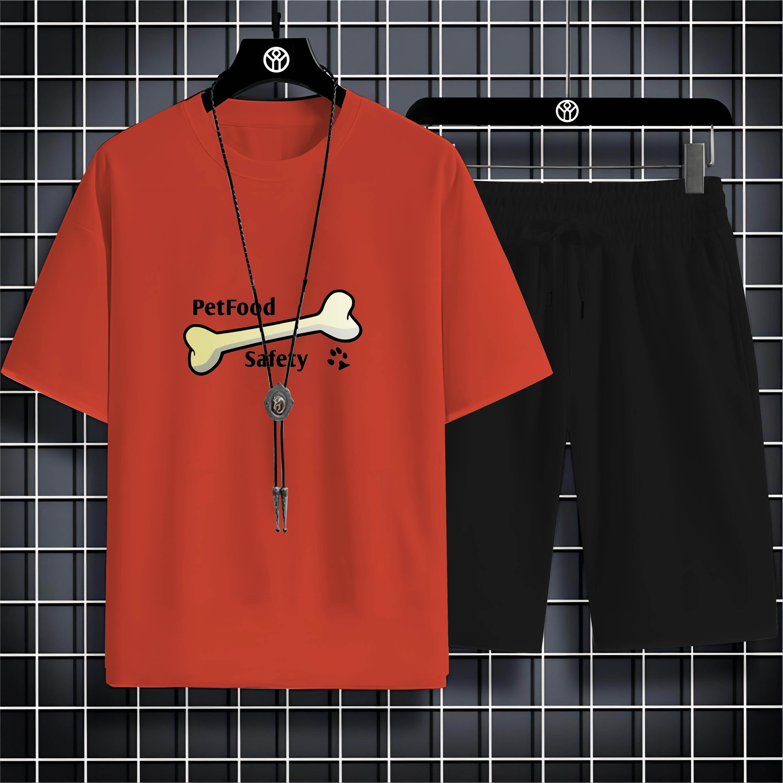 

Літній відпочинок Спорт на свіжому повітрі Чоловіча футболка з короткими рукавами з принтом собачої кістки 2d і круглим коміром, вільна та зручна, що швидко сохне 6XL