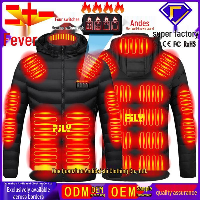 Smart Heated Cotton Jacket - Unisex Outdoor Full Body Warmth with Constant Temperature Control