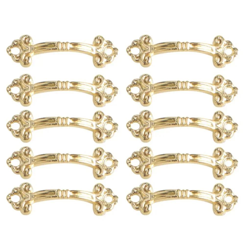 10PCS Antique Drawer Handle Cabinet Pulls Handle Jewelry Box Small Kitchen Cupboard Knob Furniture Drawer Hardware Accessories