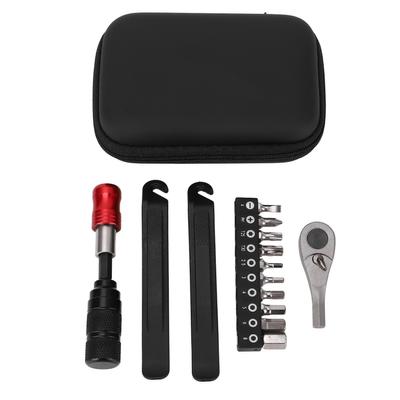 Conjunto de Chave de Soquete Catraca para Bicicleta Metal à Prova de Ferrugem Ajuste Bidirecional Chave Catraca Kit de Ferramentas de Reparo com