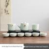 Ge Kiln Tea Set with Round Cups
