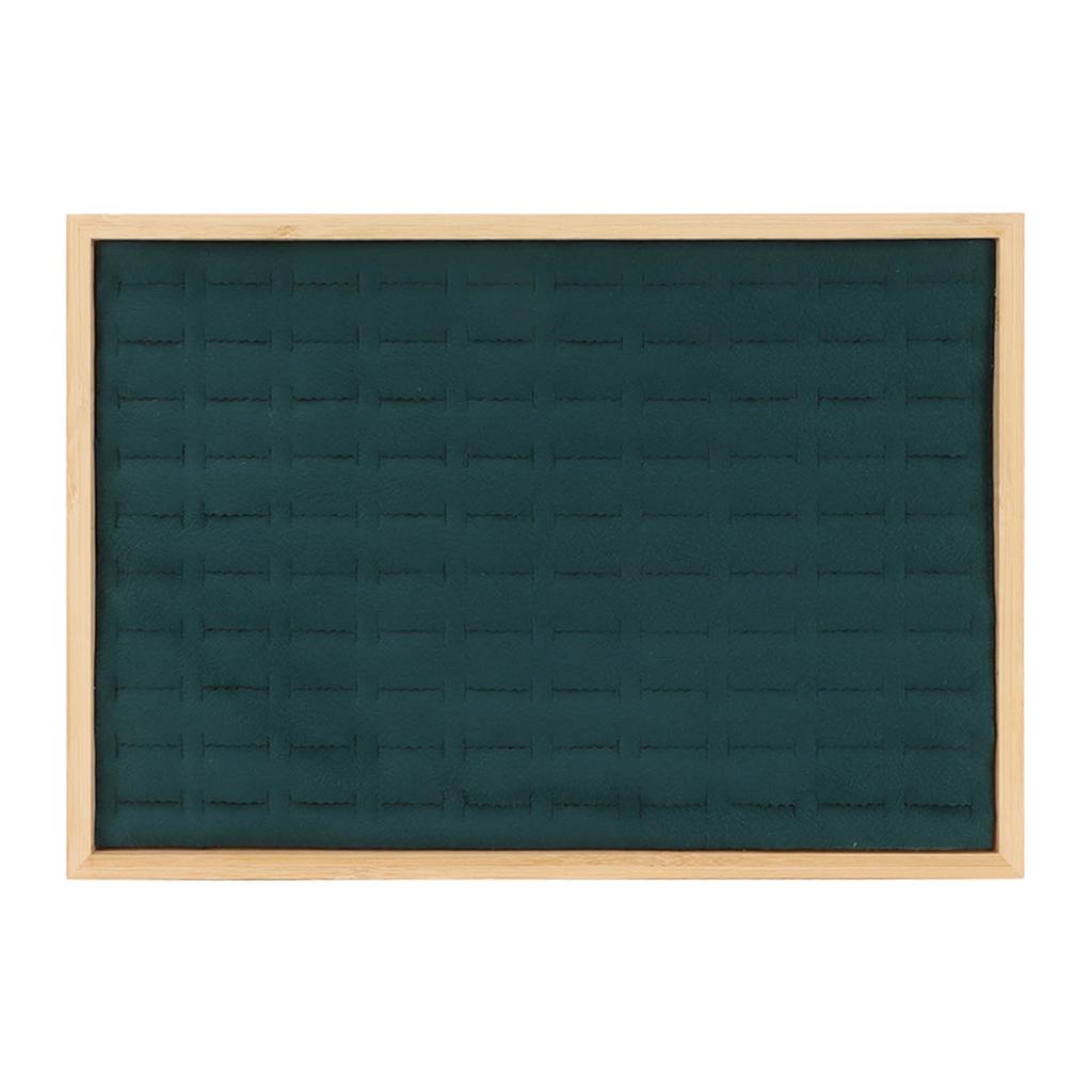 Schmuckschubladen-Organizer Mehrzweck 100 Fächer Ring-Schubladen-Aufbewahrungseinsatz für Juweliergeschäft Messe Grün