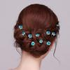 20pcs Crystal Rose Flower Hairpins For Women Wedding Hair Clips Pins Bride Hair Styling Tools Fashion Bridal Hair Accessories