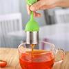 Silicone Handle Tea Infuser Stainless Steel Tea Ball Filter Teapot Cha Coffee Strainer Creative Lemon Orange Shape Spice Sieve