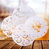 Plastic Sugar Sieve Art DIY Bakeware Template Spray Molds Cake Decorating Tool Cake Stencil Set