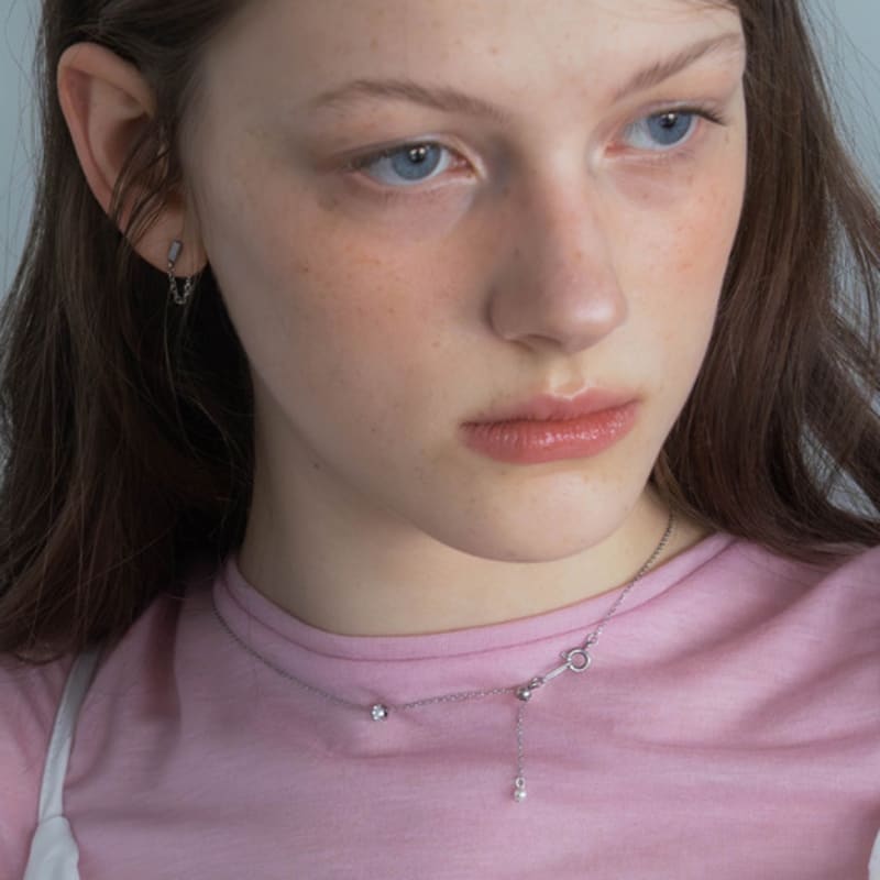 Pearlymore Small Crystal Slide Ball Necklace_PM25N027SS