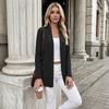 Women's Casual Long Sleeve Open Front Cardigan Knit Sweater with Pockets Lightweight Soft Comfortable Layering Top