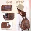 Women's Backpack, VASCHY Small Backpack, PU Leather, Water-Repellent, 3-Way, Mini Diaper Backpack, Perfect for Commuting, School, and Travel, Cute