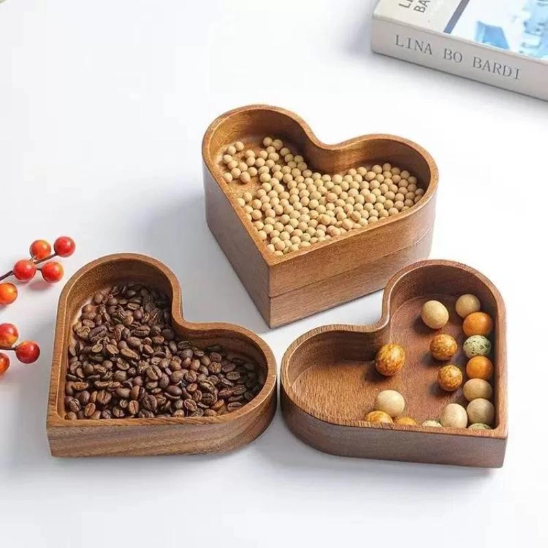 Solid Walnut Wooden Bowl – Creative Salad & Fruit Bowl for Home Storage & Decor