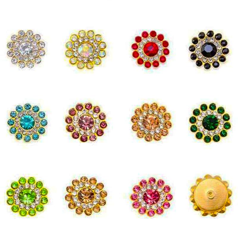 150pcs 3 Colors Sunflower Glass Rhinestone Patch, Sewn-on Appliqué, Gold Base, DIY Bag/bag/flower Button Clothing Maker