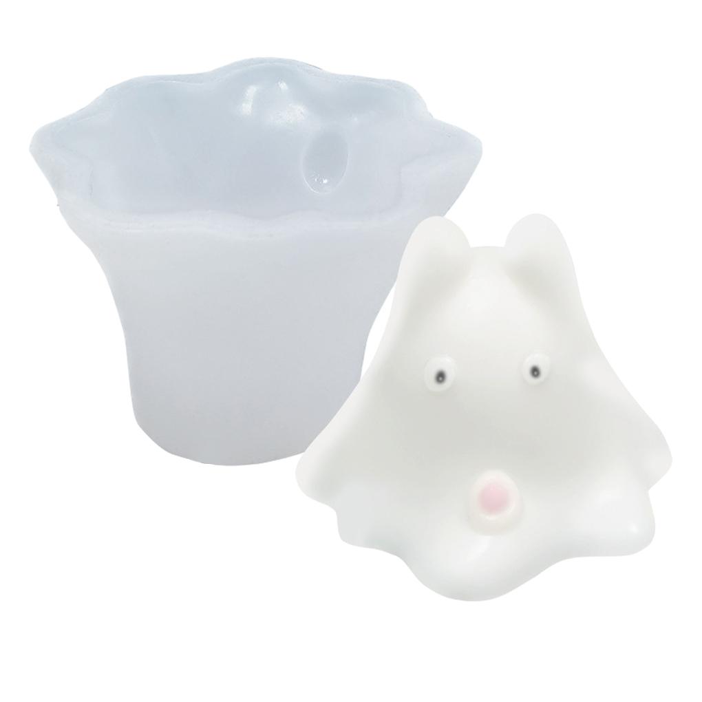 Versatile 3D Pudding Cat Candle Molds Non-Toxic Easy To Clean Durable Eco-Friendly Silica Gel