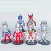 Ultraman Cartoon Character Mini Model Ornament Six Pieces Set For Fans And Giftgiving