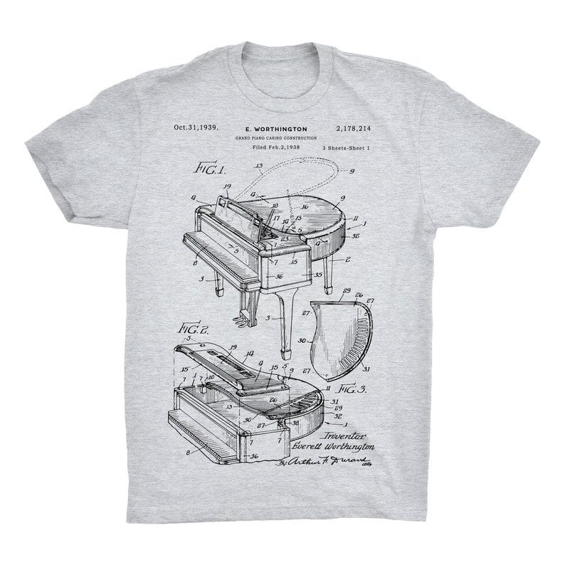 Piano Patent Leather T-shirt Soft Quality Cotton T-shirt Soft and Comfortable Personality Deconstructed Casual Short Sleeve Tops