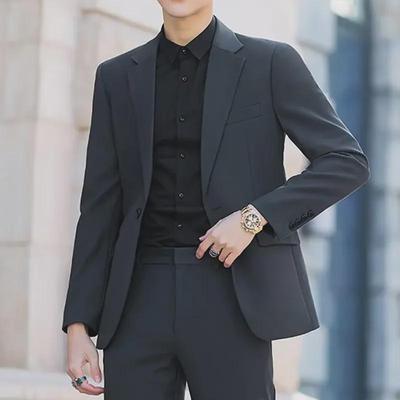 Men's Casual Non-Iron Suit Jackets, Spring/Autumn, Loose-Fit, Large Size, All-Match.