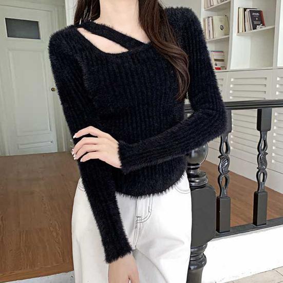 

Женский весенний свитер, стильный облегающий свитер с длинными рукавами, осенне-зимний свитер, эластичный уютный женский топ, женский весенний топ, женская одежда