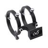 Dovhmoh Adjustable Pointer Finder Scope Bracket 6-Point Guide Scope Ring Mount for Astronomical Telescope, 50mm (18mm-49mm)