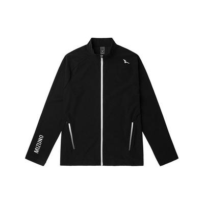 Printed Logo Comfortable Breathable Zip-Up Stand Collar Jacket Men Jacket Black K2CC21A7-09