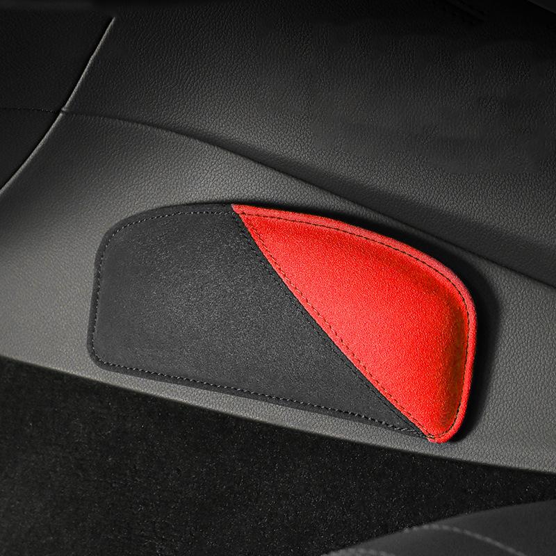 Comfortable Suede Car Knee Pad Auto Cushion Elastic Memory Foam Leg Pad Door Armrest Elbow Pads Headrest Car Accessories