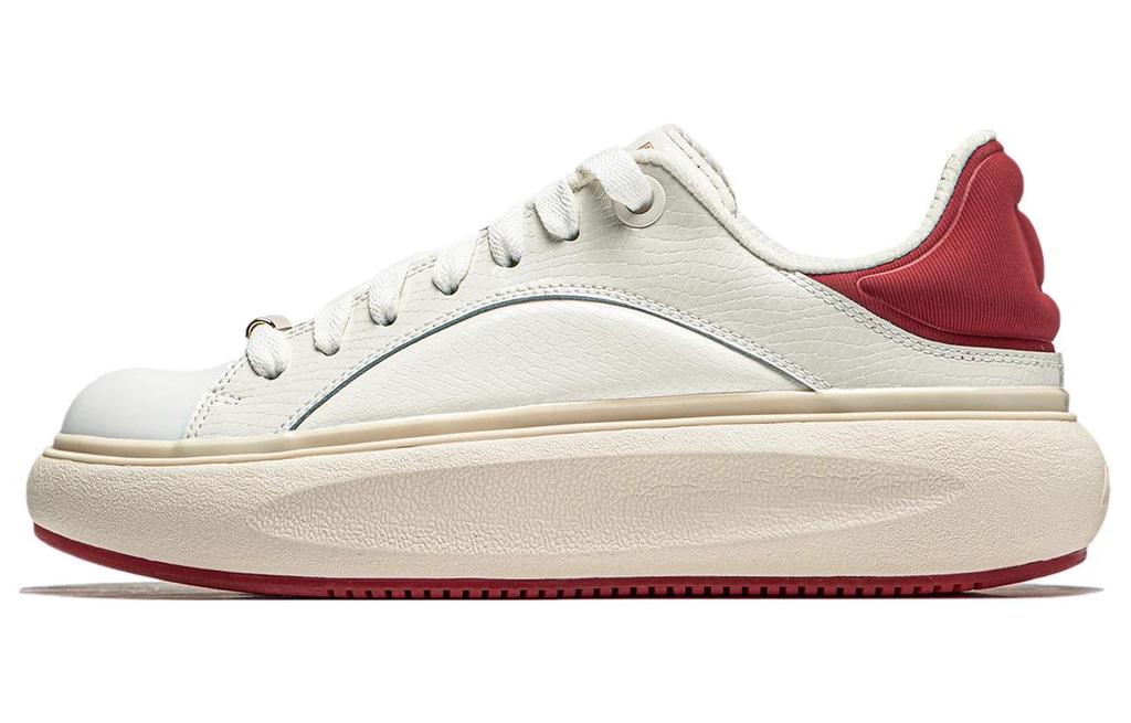 Li Ning Yun You C4D Slip Resistant Slip Resistant Low top Casual Shoes Men's White Red AZGU037-3
