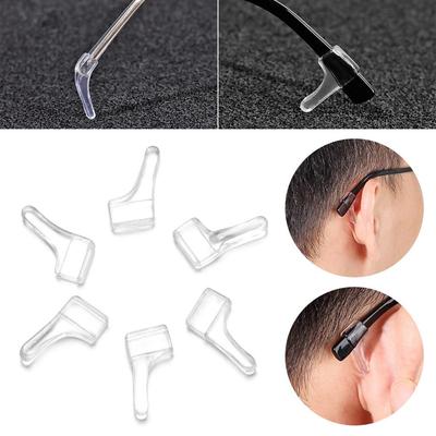 10pairs Temple Eyeglasses Glass Accessories Eyewear Anti Slip Silicone Transparent Ear Hooks