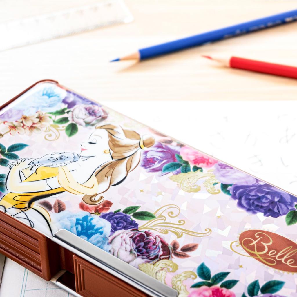 Elementary School Pencil Showa Note Disney Pencil Hologram Beauty and the Beast Disney [Showa Note] Case, Case,