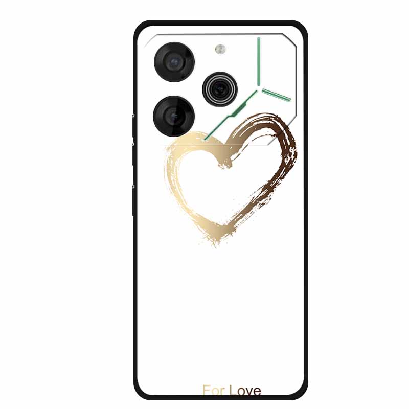 For Tecno Pova 6 Case Luxury TPU Soft Silicone Phone Cases Back Cover for Tecno Pova6 2024 6.78" Shockproof Love New Cute Coque