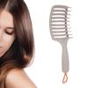 Hair Detangler Brush Plastic Lightweight Portable Curved Detangling Hair Brush for Adults and Kids