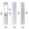 Air Conditioner Window Vent Exhaust Hose Fittings Exhaust Pipe Slide Plate Tube Connector Wind Shield Air Conditioning Dropship
