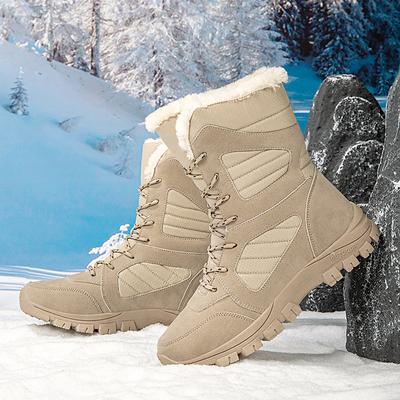 Boot Woman High-top Waterproof Ankle Boots Men Thick Plus Warm Large Size Snow Hiking Boots Outdoor Cotton Shoes Sneakers