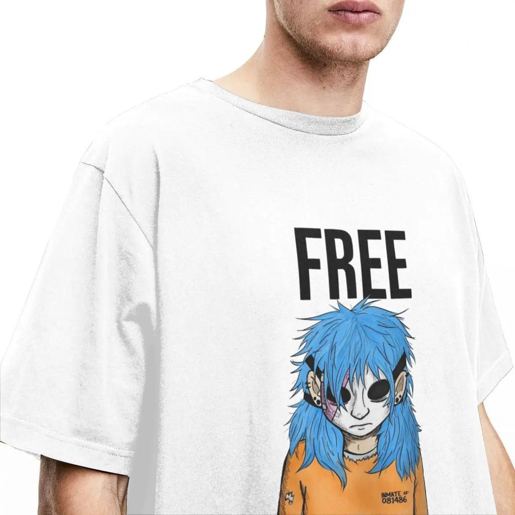 Nyhet Gratis Sal Fisher Sally Face T-skjorte Menn Kvinners Ren Bomull Sallyface T-skjorte Festklær