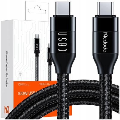 Mcdodo Rychlý nabíjecí kabel USB-C pro Macbook USB Type C 10Gbps 100W 4K 1M