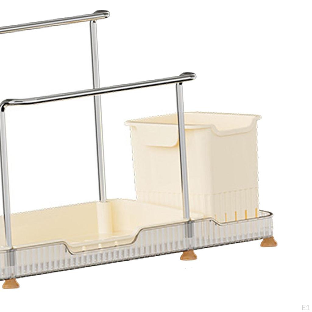 Abtropfbecken Abtropfgestell Hohe Tragfähigkeit Wand- oder Arbeitsplattenmontage Mehrzweck Scheuerschwämme
