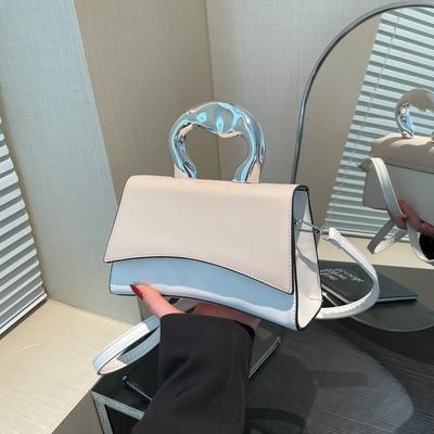 French Niche Trend Small Square Bag Solid Color Women's Bag 2025 New Simple Casual Beautiful Fashion Messenger Shoulder Bag