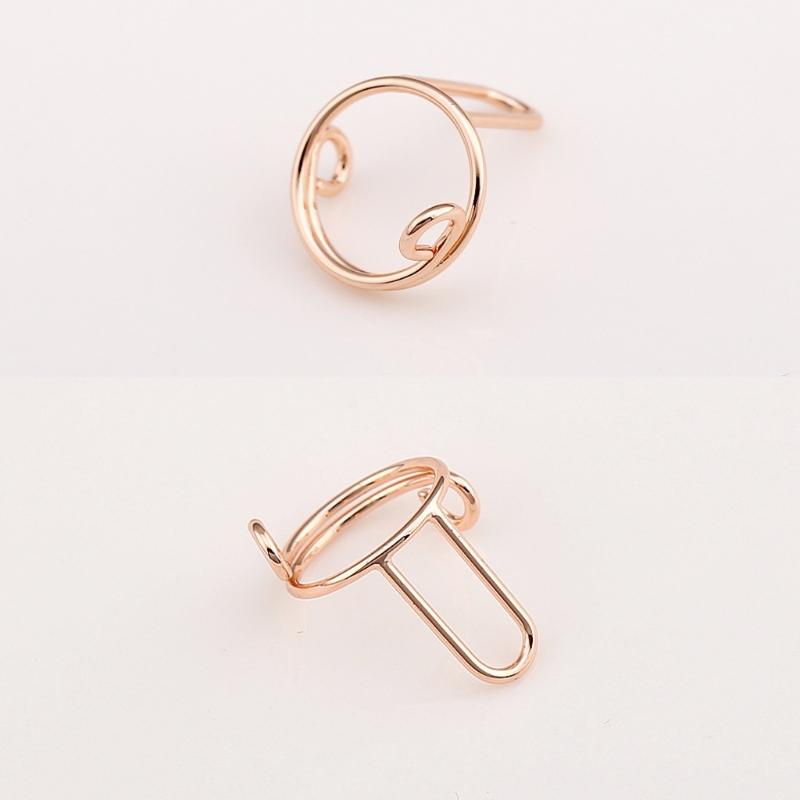 Fingertips Statement Jewelry Metal Nail Art Rings Copper Material for Women Girl