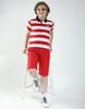 Monte Carlo Boys Striped Collar Neck T-Shirt