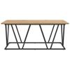 Artisan Oak Coffee Table 100 x 50 x 40 cm Plywood and Metal
