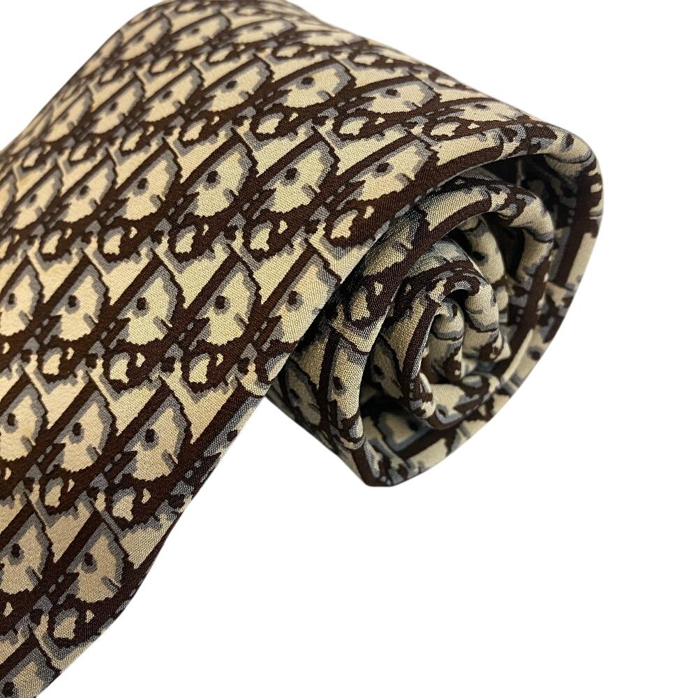 Dior Business commute Trotter silk tie beige silk Used