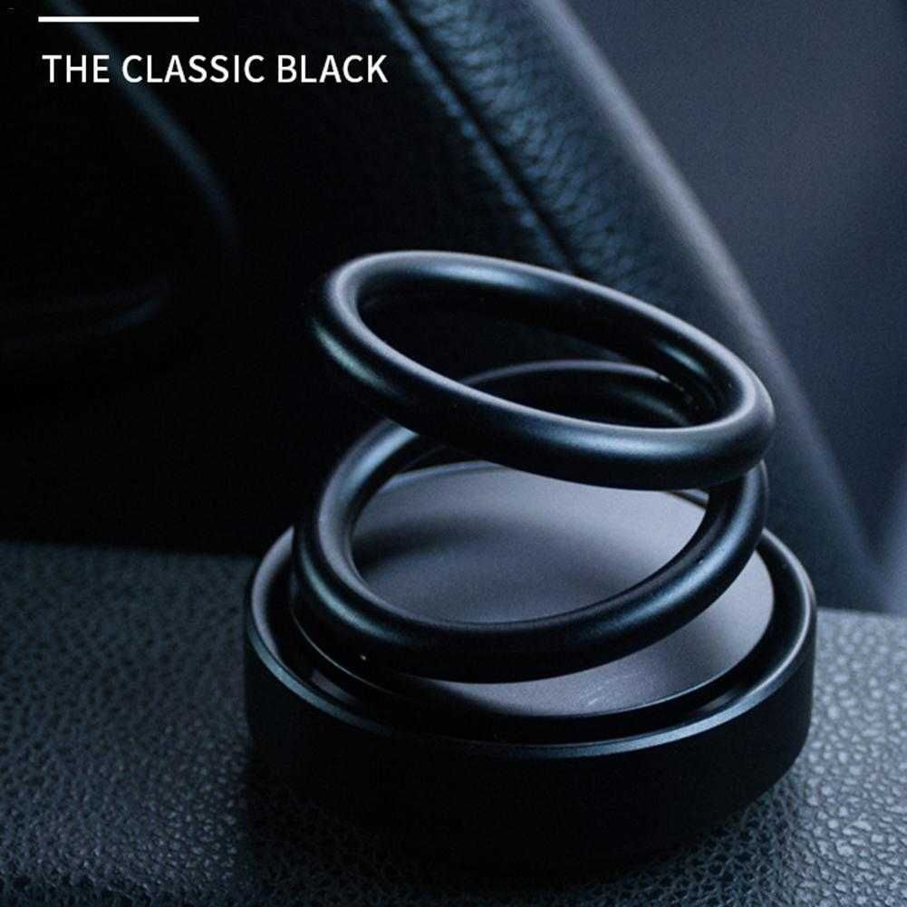 Update Home Gift Scent Ornament Fragrance Office Decoration Rotating Designed Double Ring Air Freshener Perfume Fashion New Arrive Car
